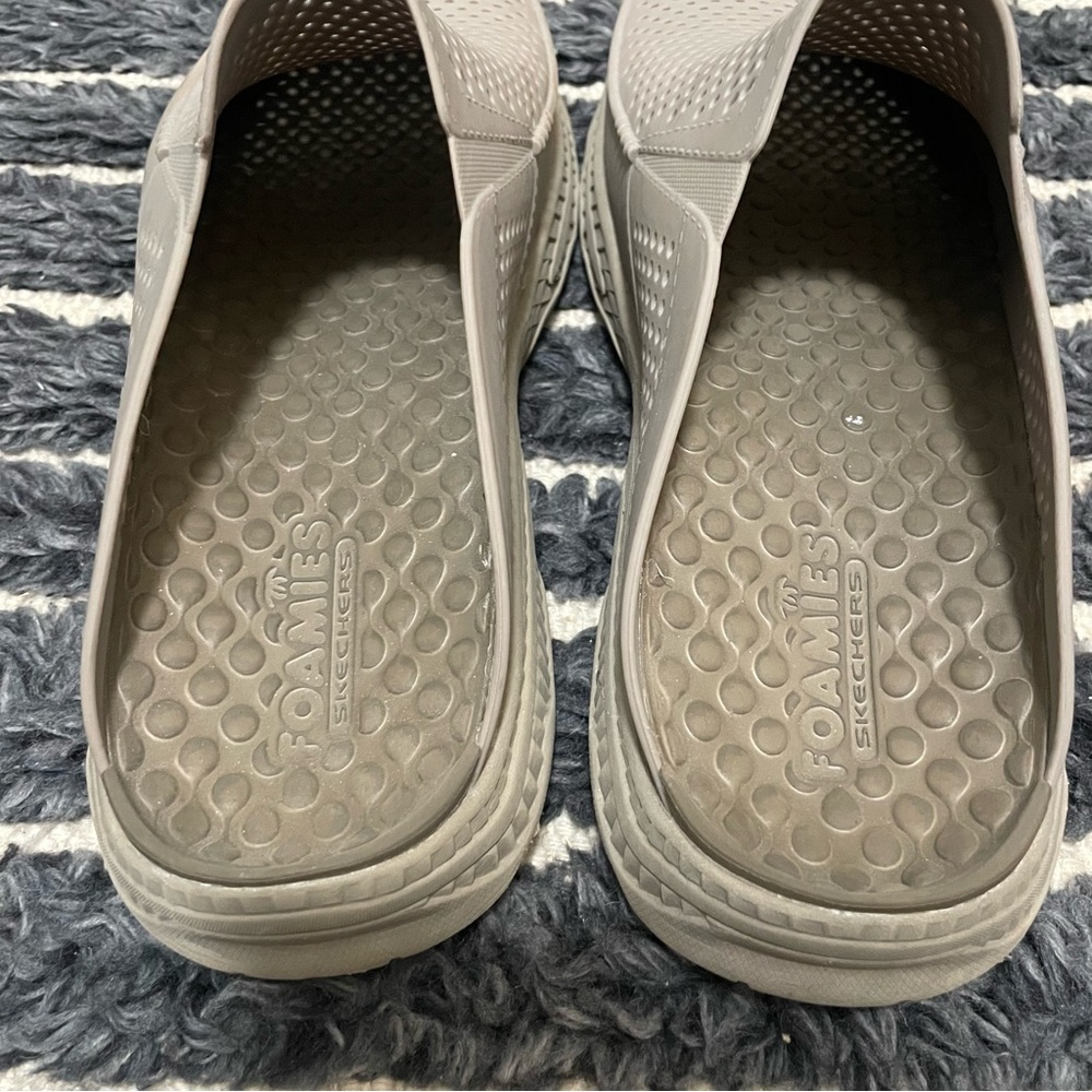 Skechers Foamies Creston Ultra Havana Mens Size 13 Beige Perforated Sandals - Picture 4 of 6